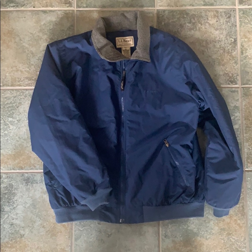 LL Bean Warmup Jacket Large